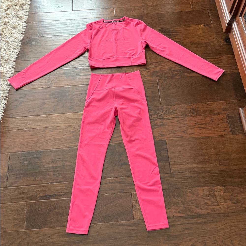 Ryderwear  Pink Crop Top and Leggings Set